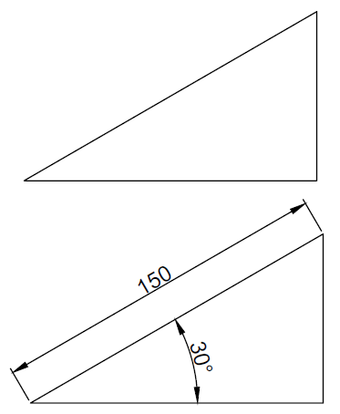 triangle autocad