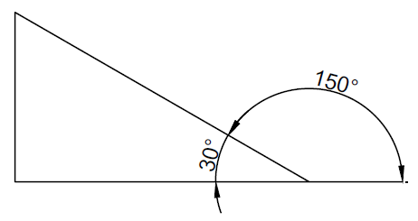 angle illustration autocad