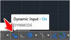 dynamic input autocad
