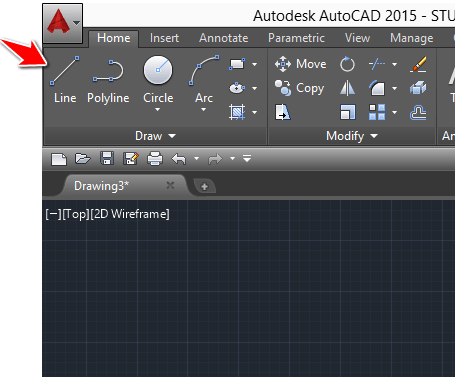 Line autocad