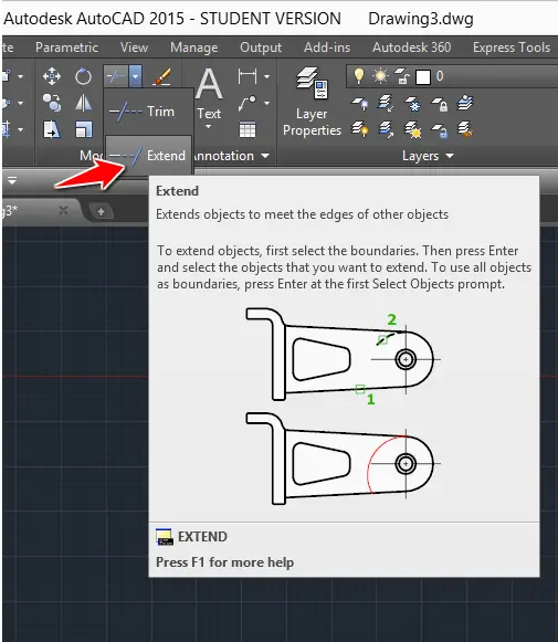 autocad-tutorial-7-2-extend-command-in-autocad-tutorial45