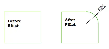 fillet command in autocad