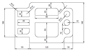 AutoCAD Practice exercise - Tutorial45