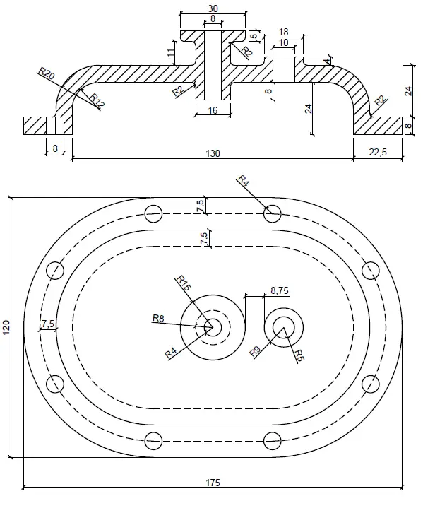 SOLIDWORKS Basic 2D Drawing Tutorial | Section View| Detailed View | Drawing  Tolerance| Sheet Format | GrabCAD Tutorials