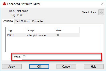 create an attribute in autocad