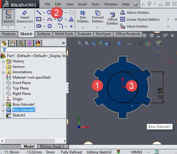 Solidworks Tutorial: Create A Simple 3D Object - Tutorial45