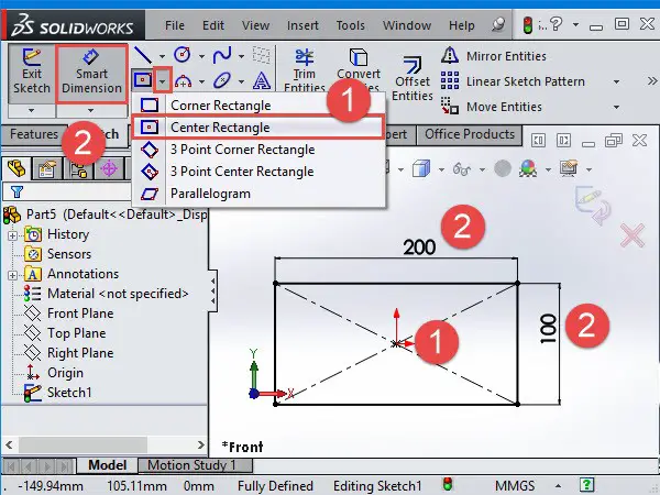 Solidworks Tutorial: How to Mirror Parts - Tutorial45