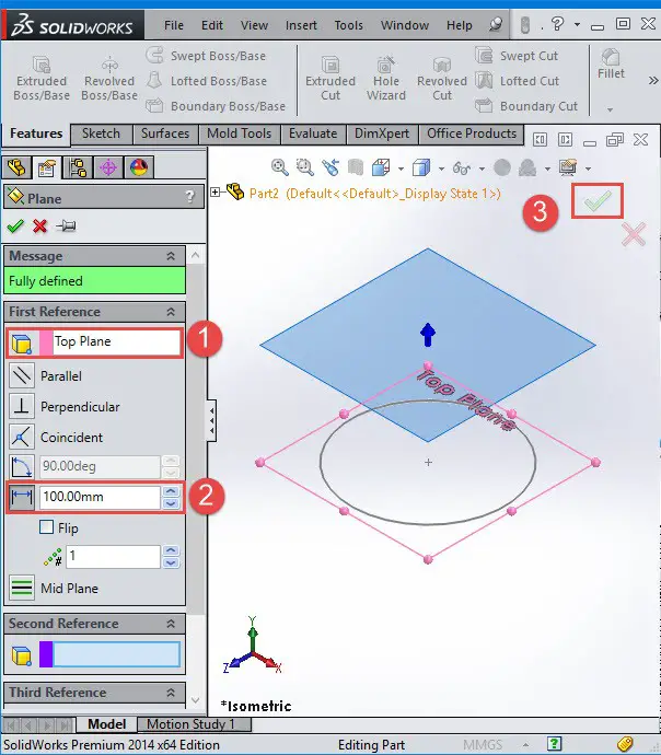 solidworks circle dimension