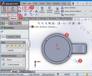 SolidWorks Tutorial: SWEEP - Tutorial45