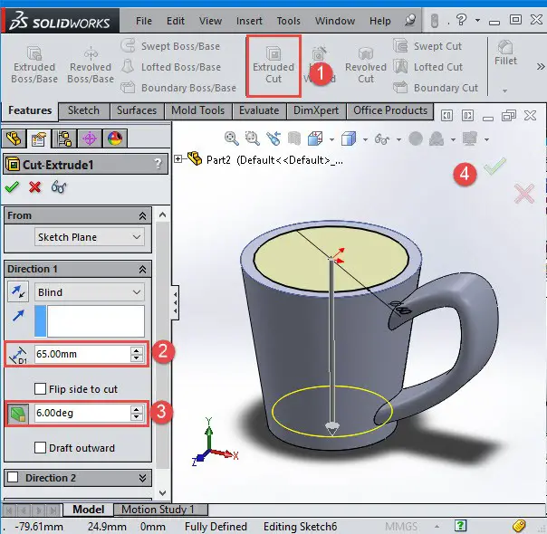 SolidWorks Tutorial SWEEP Tutorial45