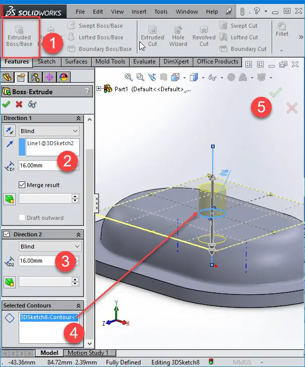 solidworks extrude