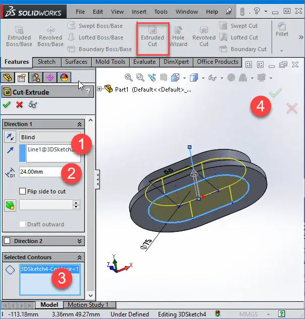 solidworks extrude