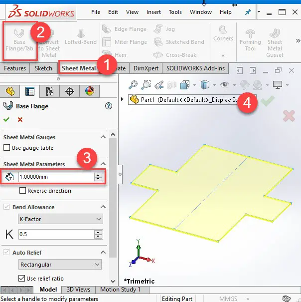 Solidworks Folha de Metal