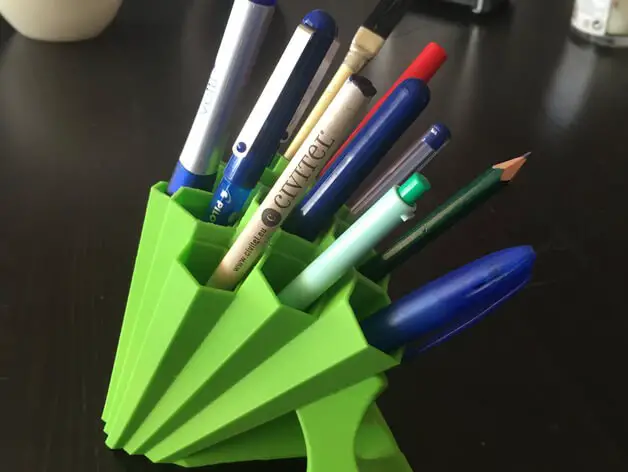 Kikkerland Gras Potted Pen Pencil Holder Stand Office Desktop Desk Cup  Accessory 