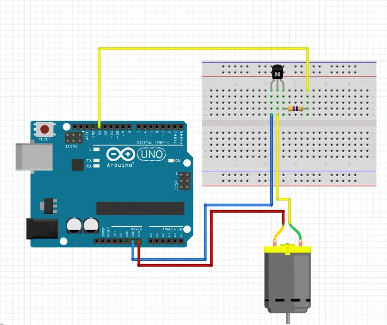 dc motor arduino circuit