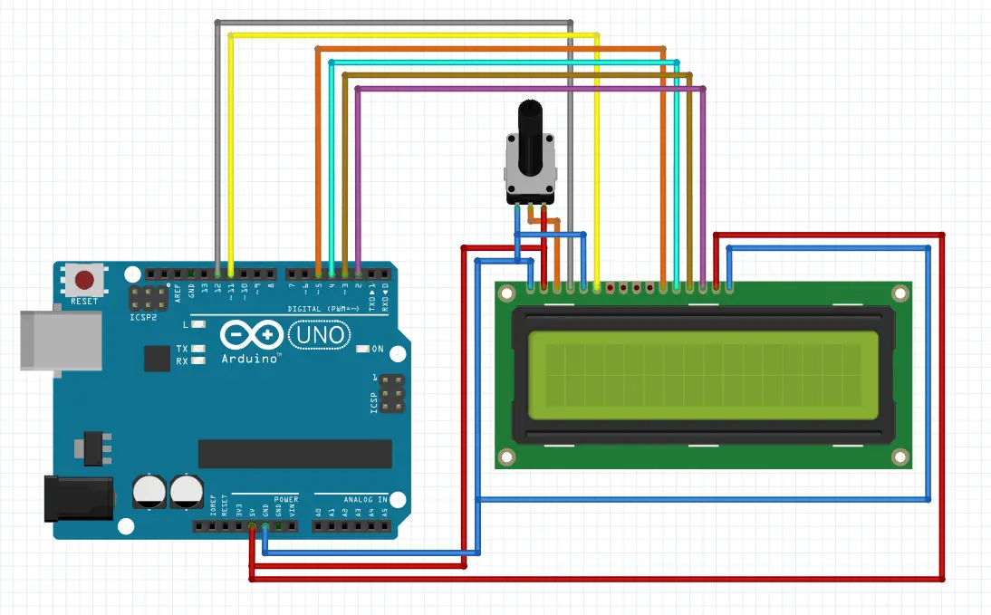 program at90s2313 with arduino lcd code