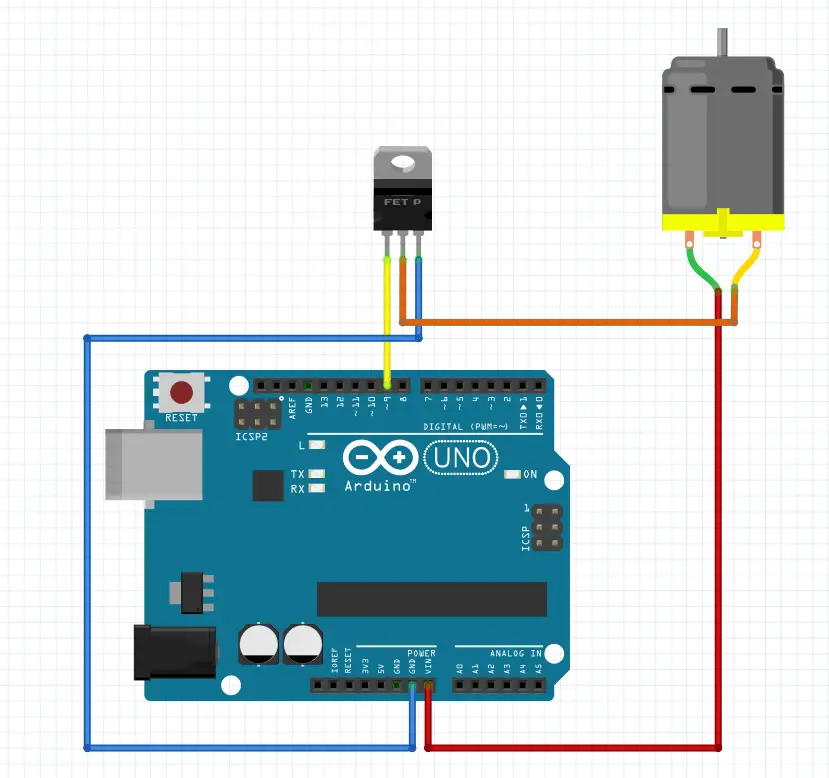 arduino mosfet diagram