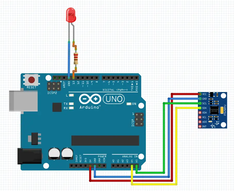 arduino mega 2560 scl sda pins code