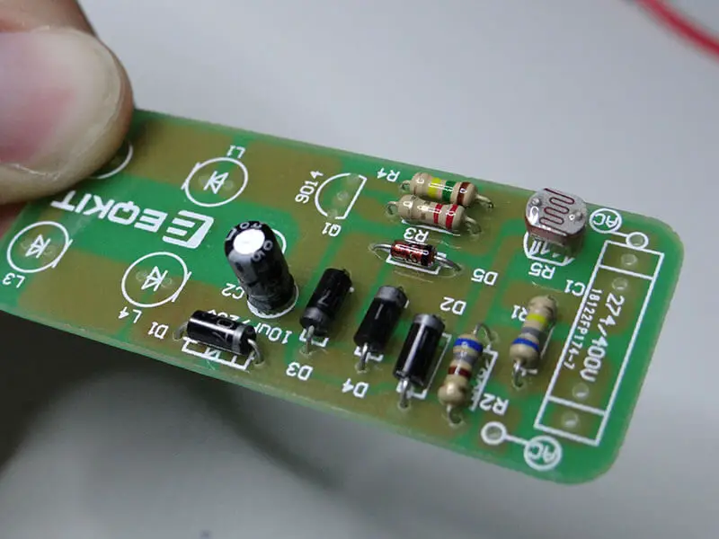 sensor mounted on the circuit board