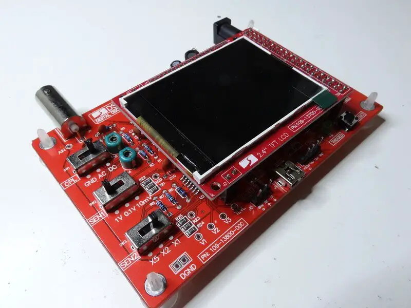 lcd mounted on the circuit board